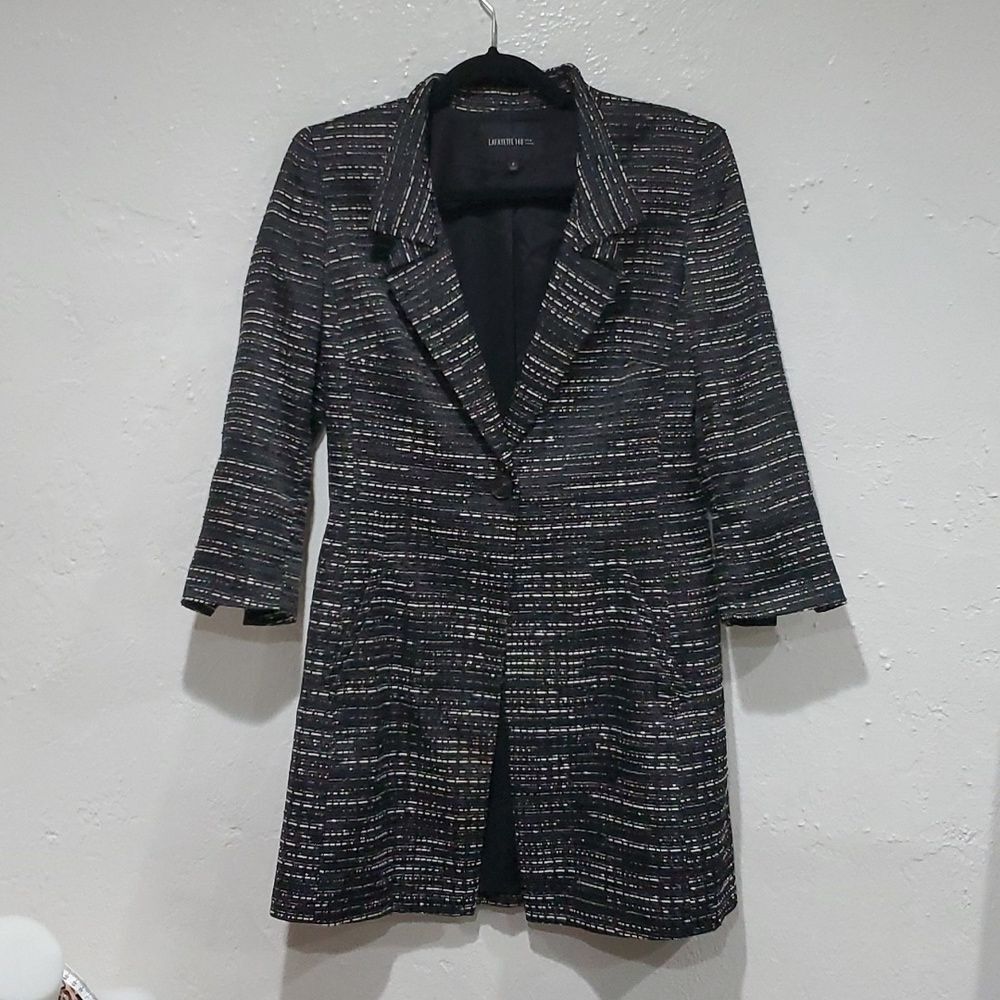 Lafayette 148 New York Black and White Blazer